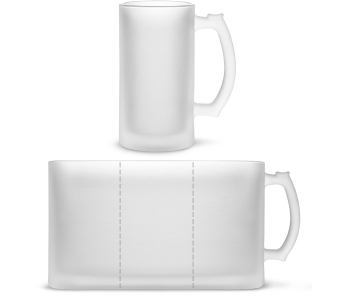 Glasbierkrug