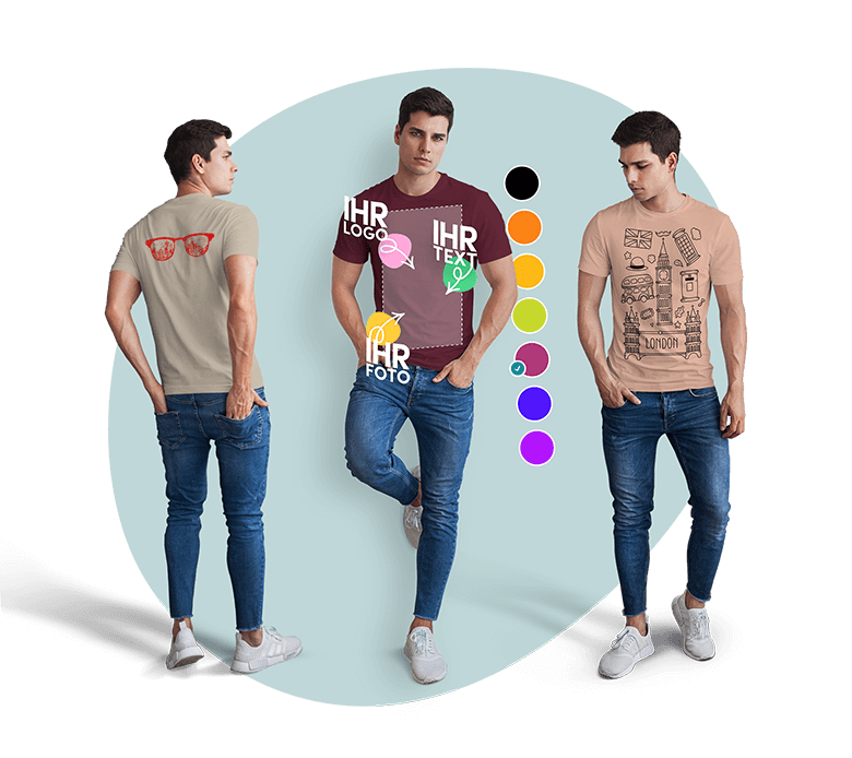 Herren T-Shirts selbst Gestalten – T-Shirt Bedrucken